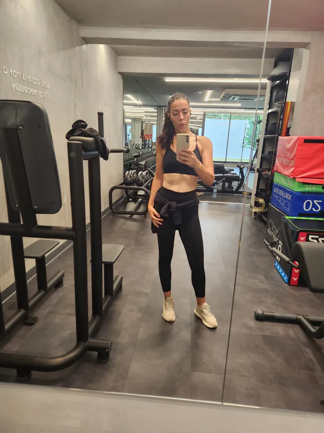 Zineb at the gym